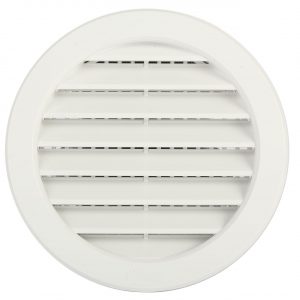 Wandlüfter weiss rund