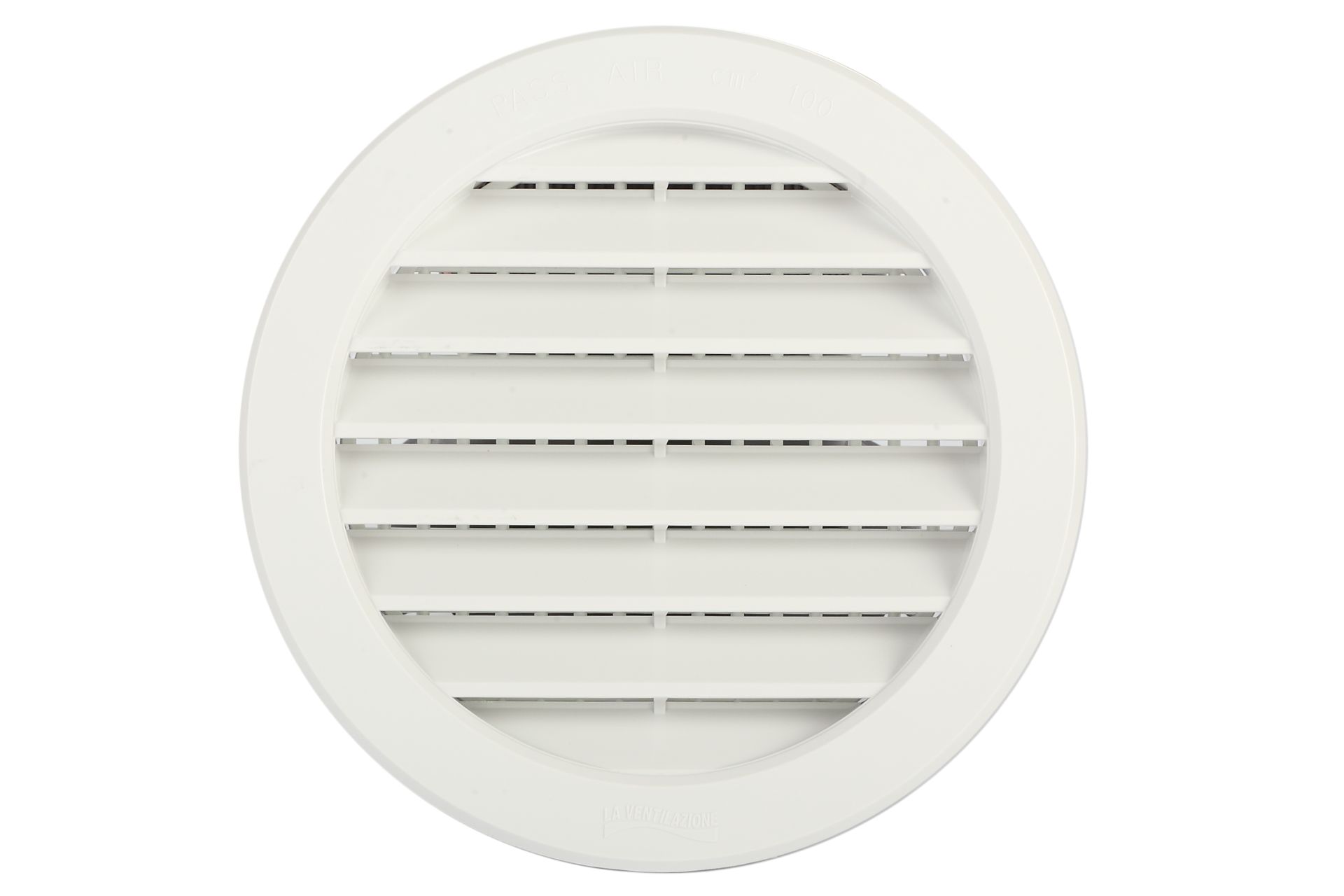 Wandlüfter weiss rund