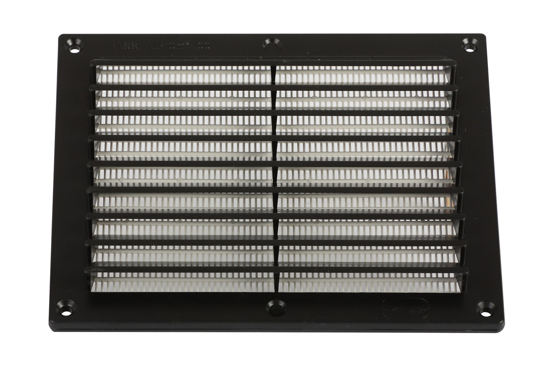 Wandlüfter quadratisch schwarz