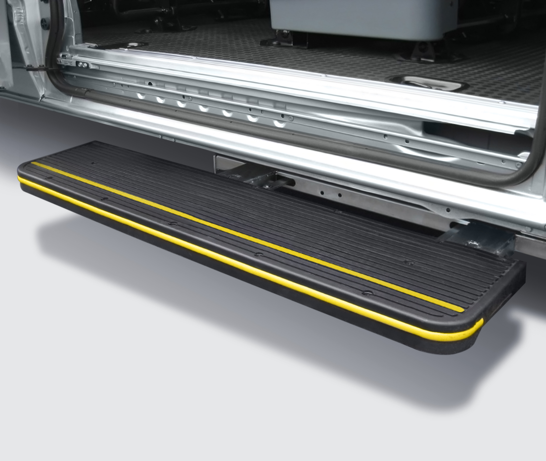 Seitliche Heavy-Duty elektrische Schwenk-Trittstufe Serie SCE